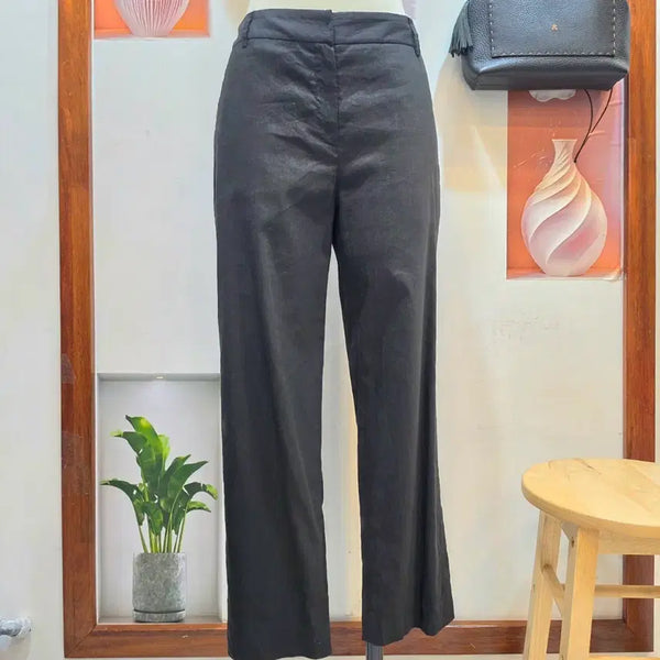 [BUNJANG] Beanpole Natural Linen Blend Straight Slacks / 빈폴 내추럴 린넨 블렌드 스트레이트 슬랙스