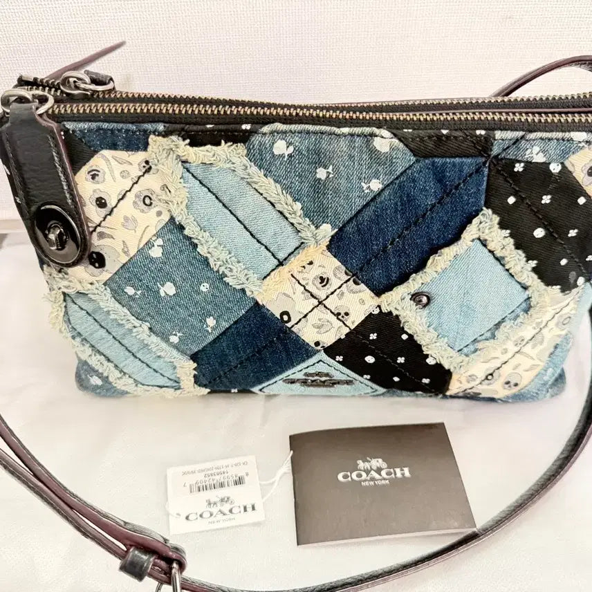 [BUNJANG] Coach Denim Pattern Crossbody Shoulder Bag / 코치 크로스백,숄더백