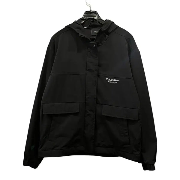 [BUNJANG] Calvin Klein Jersey Hooded Jacket / 캘빈클라인 져지 후드 자켓