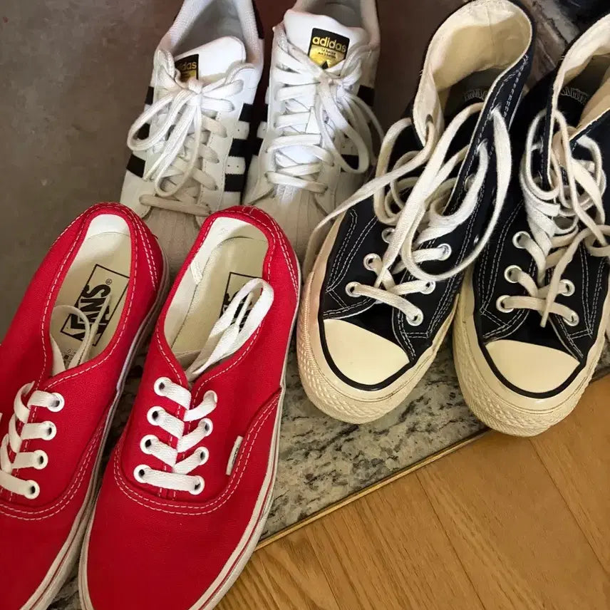 [BUNJANG] Vans Authentic, Converse Chuck Taylor, Adidas Superstar Bundle / 반스 아디다스 컨버스 230 일괄판매