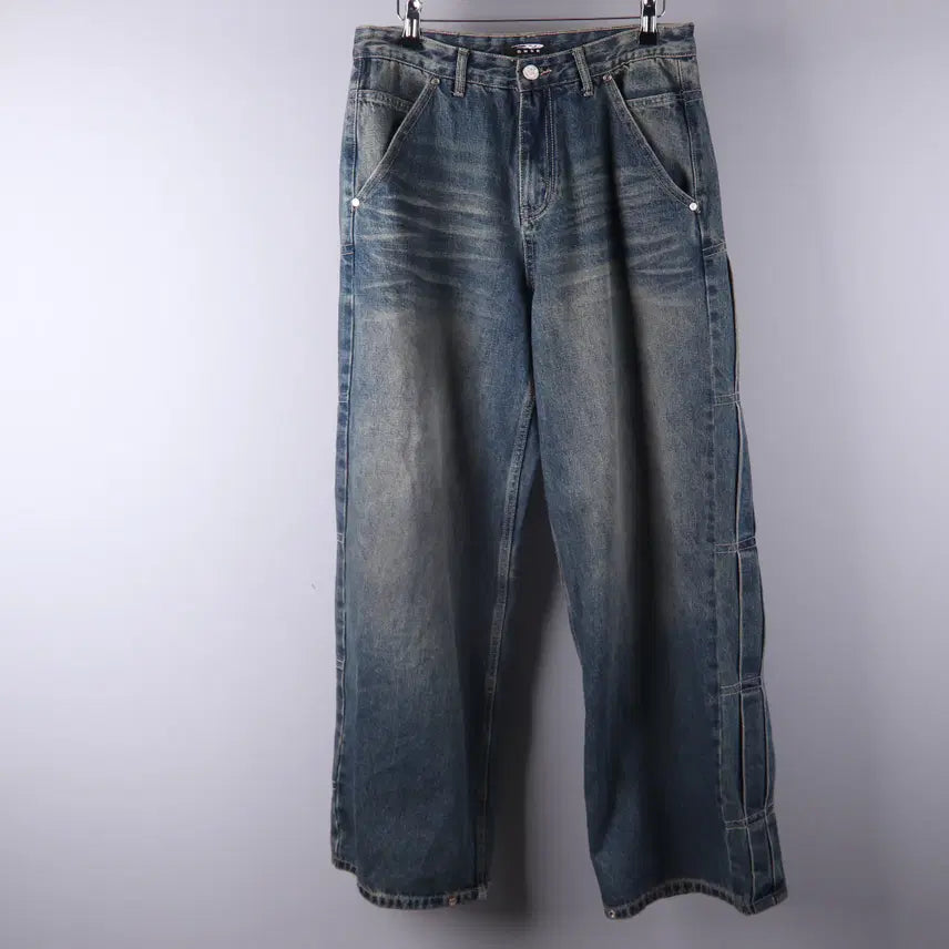 [BUNJANG] DNSR Wide Denim Pants (M) / 디앤에스알(DNSR) 와이드 데님 팬츠(청바지) (M) 5441