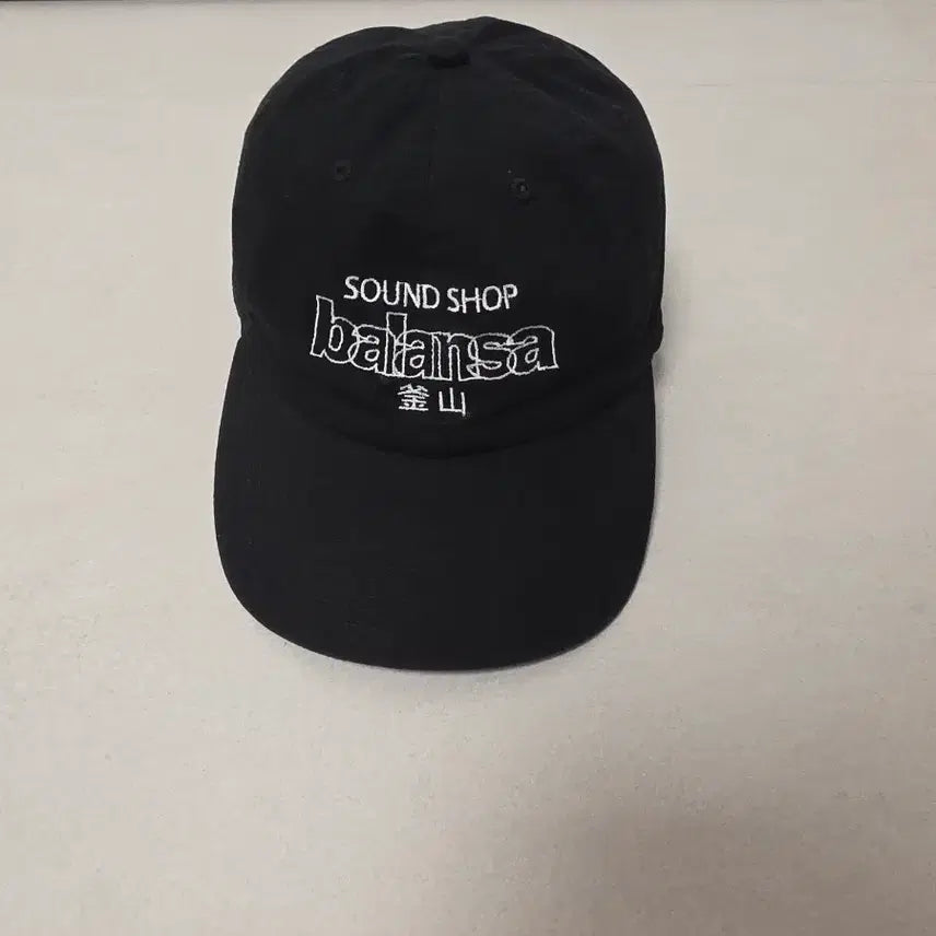 [BUNJANG] Balansa Sound Shop Ball Cap Black / 발란사 사운드샵 볼캡 블랙