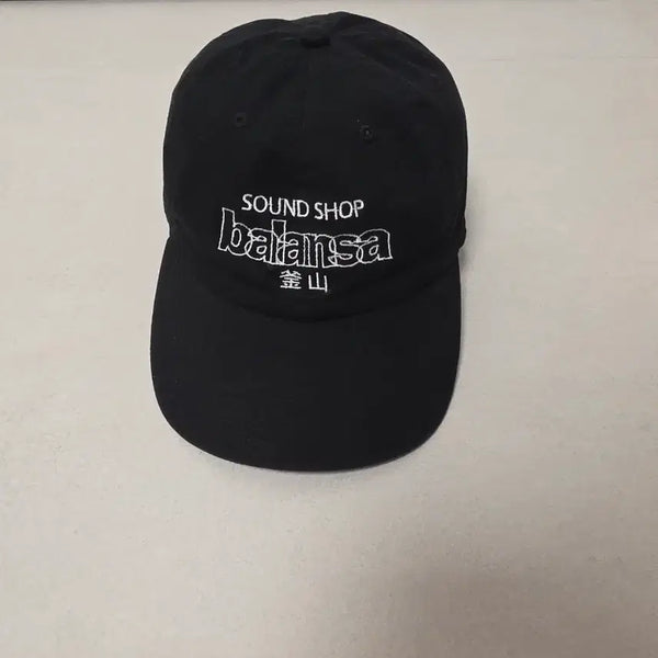 [BUNJANG] Balansa Sound Shop Ball Cap Black / 발란사 사운드샵 볼캡 블랙