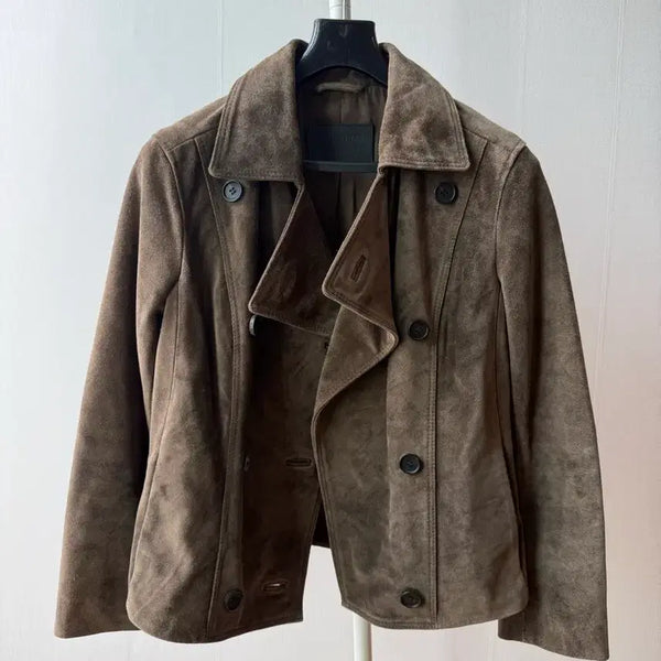 [BUNJANG] AllSaints Suede Button Detail Jacket Brown / 올세인츠 자켓