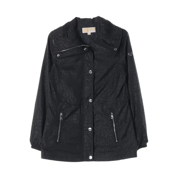 [BUNJANG] Michael Kors All Over Logo High Neck Windbreaker Jacket / 마이클 코어스 올오버 로고 패턴 프린트 하이넥 바람막이 재킷