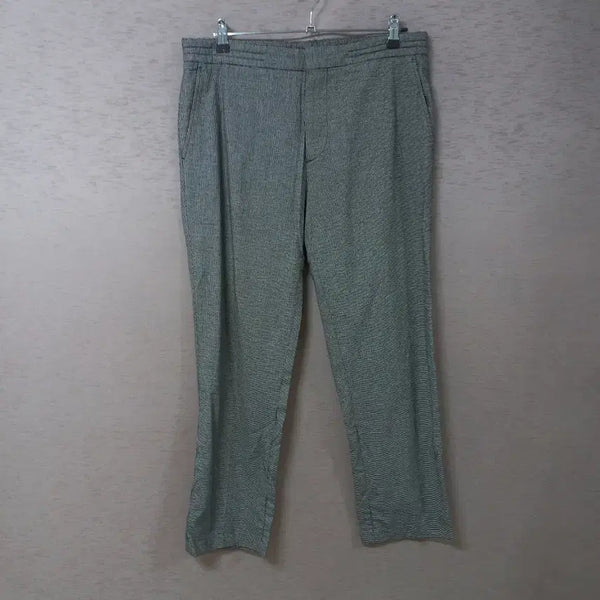 [BUNJANG] Men's Spring/Fall Black Plaid Pants / B8-28/ 블랙 잔체크 팬츠 봄가을 남성