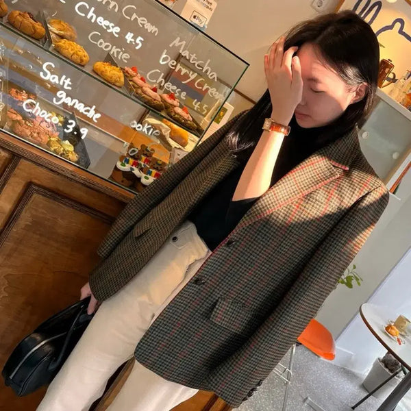 [BUNJANG] MabelleVie Moontweed Blazer Jacket / 마벨비 문트위드 자켓(Moontweed Blazer jacket)