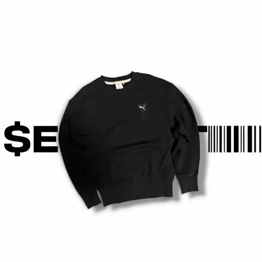 [BUNJANG] AMI x PUMA Heart Logo Sweatshirt / 아미x퓨마 하트로고 스웨트셔츠