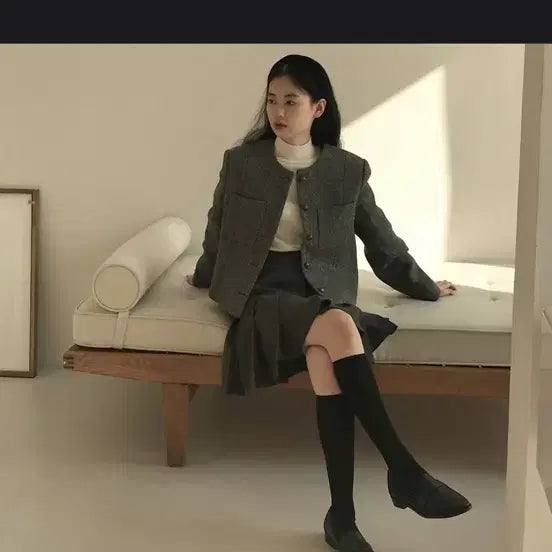 [BUNJANG] Archive J2U Tilda Tweed Jacket / 아카이브 제이투유 틸다 트위드자켓