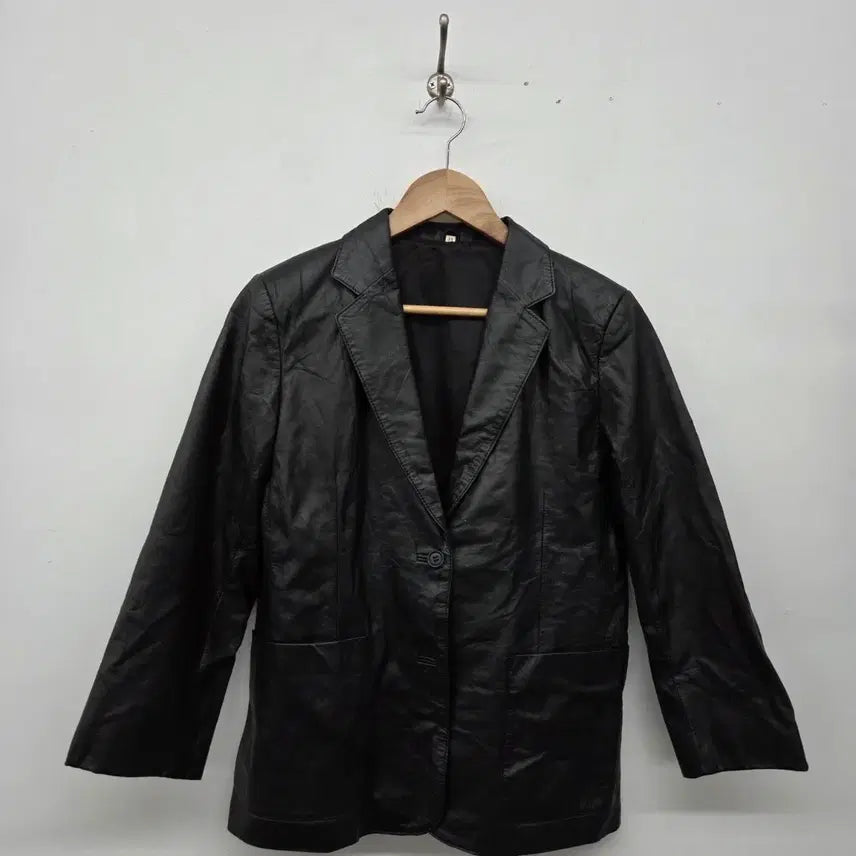 [BUNJANG] Real Leather Vintage Jacket / 소가죽 빈티지 리얼레더 자켓 여s