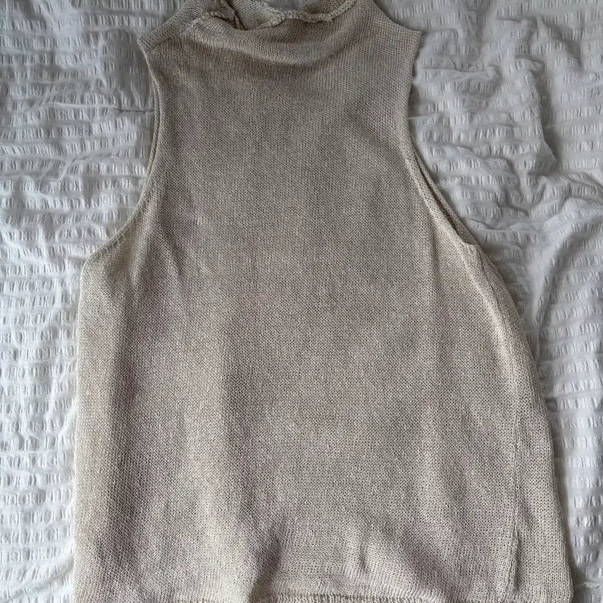 [BUNJANG] Monoha Knit Sleeveless Top / 모노하 니트 나시 탑