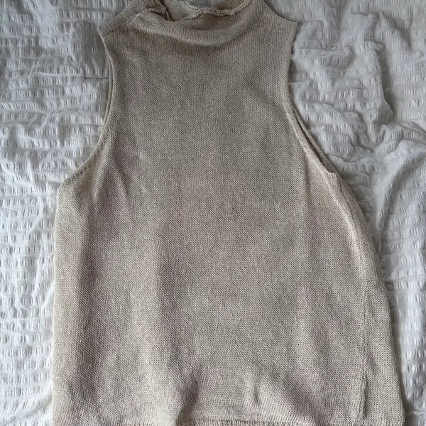 [BUNJANG] Monoha Knit Sleeveless Top / 모노하 니트 나시 탑