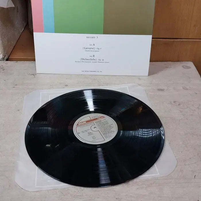 [BUNJANG] Robert Schumann 'Carnaval' Op.9 & 'Dichterliebe' Op.48 LP (Claudio Arrau, Hermann Prey) - Philips Licensed Pressing / 민트급 엘피/클래식 - 슈만, 사육제 등/삼성출판사
