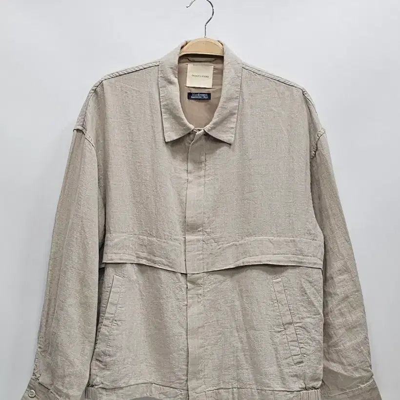 [BUNJANG] Freak Store X Herdmans Linen Oversized Blouson Jacket (Men's M) / 프릭스스토어 X 하드만스 린넨 빅실루엣 블루종 자켓 / 남 M