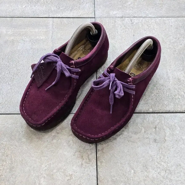[BUNJANG] Clarks Wallabee Purple Loafers / (225)클락스 왈라비 퍼플 로퍼