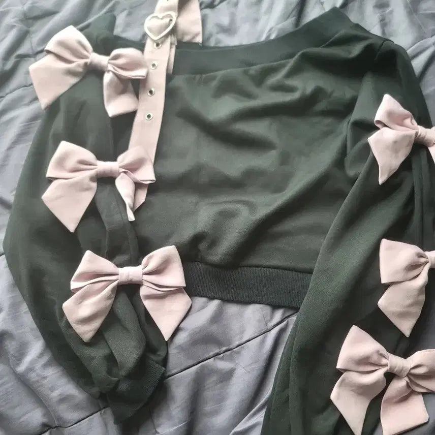 [BUNJANG] Dear My Love Off-Shoulder Knit / 디어마이러브 니트 판매 지뢰계 양산형
