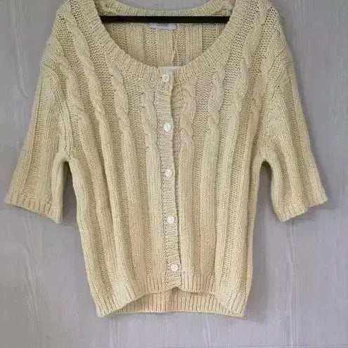 [BUNJANG] High Quality Twisted Cable Knit Cardigan / 고퀄 꽈배기 케이블 가디건