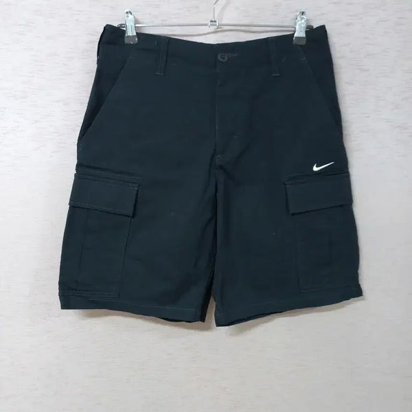[BUNJANG] Nike Black Pattern Cargo Shorts Men's / B8-28/나이키 블랙 패턴 카고반바지 봄여름 남성