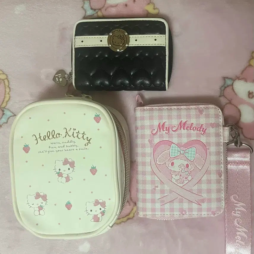[BUNJANG] Sanrio Hello Kitty & My Melody Wallets and Pouches / 고전 헬로키티 지갑 파우치 마이멜로디 지갑