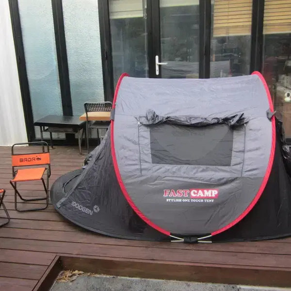 [BUNJANG] IDOOGEN Fast Camp One-Touch Pop-Up Tent with 2 Mini Chairs / 아이두젠 IDOOGEN 원터치 텐트 (미니 의자 2개) Fast Camp 캠핑 그늘막