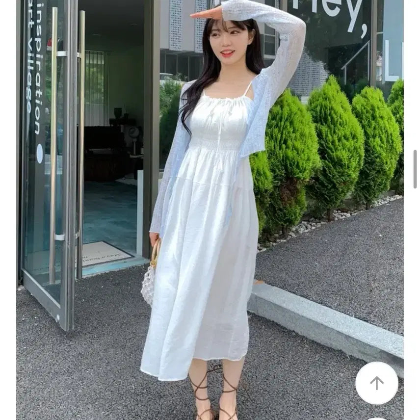 [BUNJANG] Avely Innocent Goddess Maxi Dress / 에이블리 청순여신 롱나시원피스