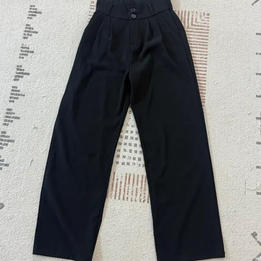 [BUNJANG] Black Pintuck Slacks / 블랙 핀턱 슬랙스