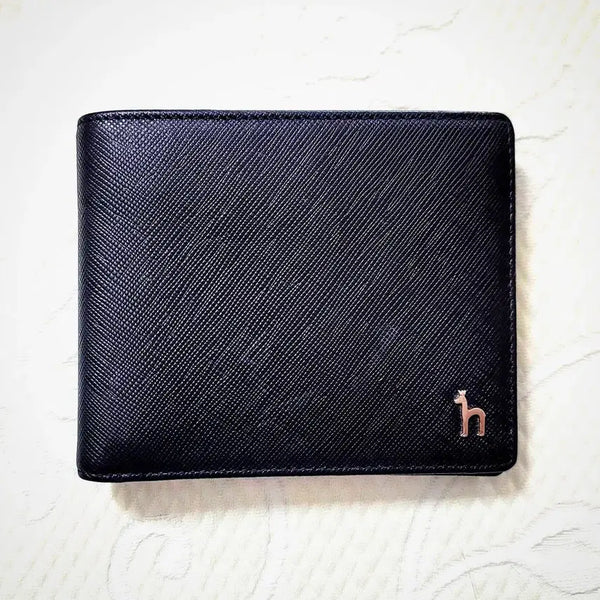 [BUNJANG] Hazzys Men's Black Bifold Wallet / 헤지스정품 남성 블랙 반지갑