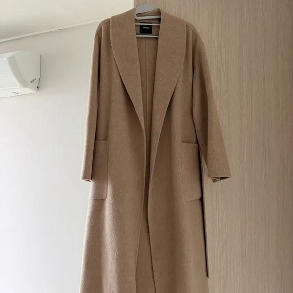 [BUNJANG] Theory Cashmere Shawl Collar Coat - Size P / 띠어리 캐시미어 코트 P 사이즈