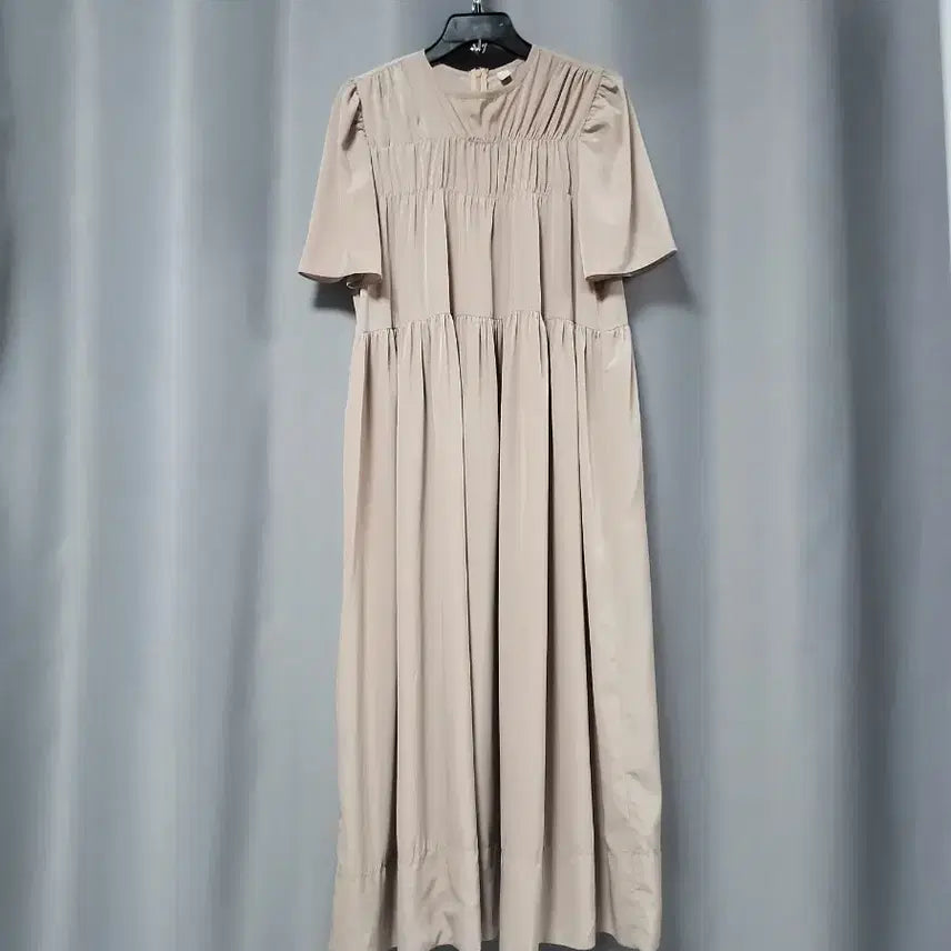 [BUNJANG] Ruched Long Dress / 셔링 롱원피스