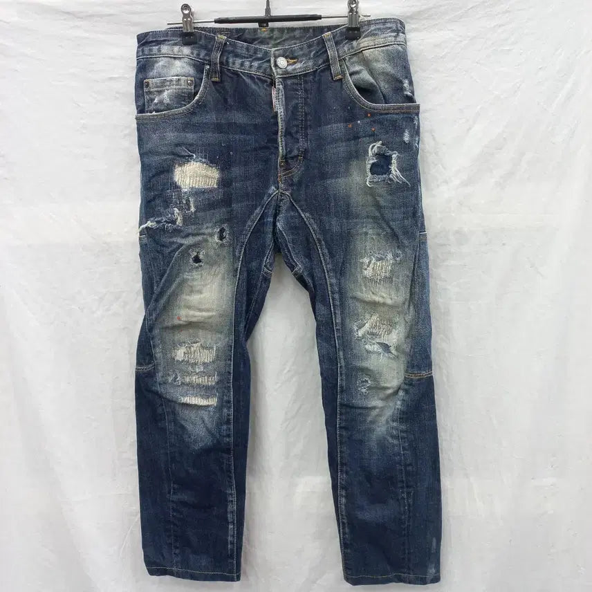 [BUNJANG] DSQUARED2 Distressed Wash Denim Jeans (Size 48) / 디스퀘어드2 데미지 워싱 데님 청바지 48 허리32
