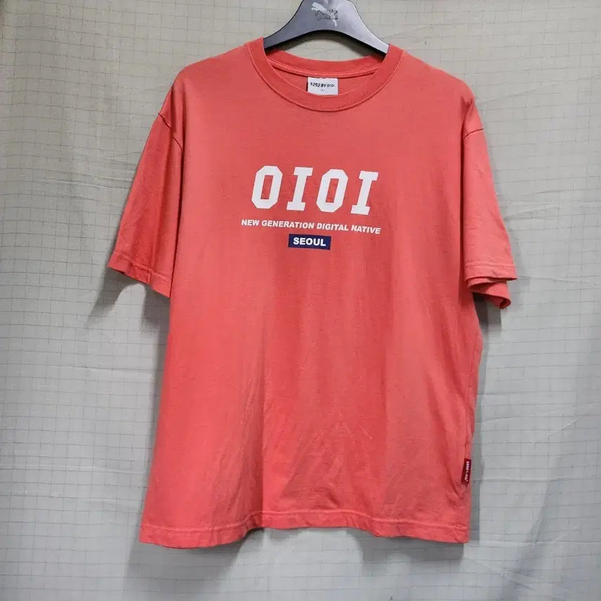 [BUNJANG] 5252 Oversized T-Shirt Coral / 5252 오버핏 티셔츠 (100)