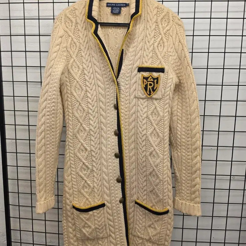 [BUNJANG] Ralph Lauren Cable Knit Cardigan / 랄프로렌 케이블 니트 가디건
