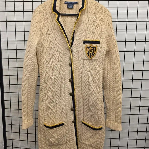 [BUNJANG] Ralph Lauren Cable Knit Cardigan / 랄프로렌 케이블 니트 가디건