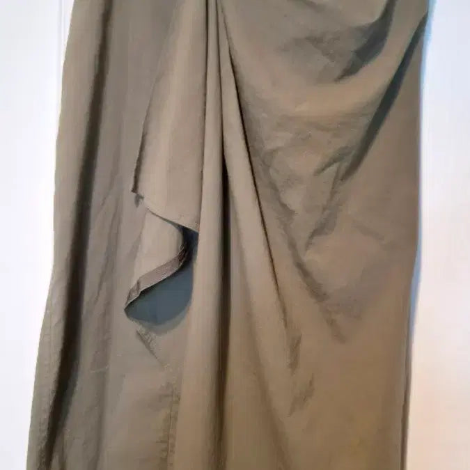 [BUNJANG] System Span Long Skirt Khaki / 시스템 스판스커트 반허리35 길이80