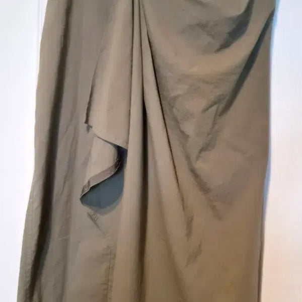 [BUNJANG] System Span Long Skirt Khaki / 시스템 스판스커트 반허리35 길이80