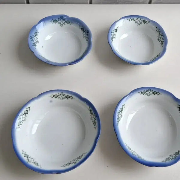 [BUNJANG] Rare Dongnae Wae Porcelain Set (4 pieces) / 부산 동래 왜사기그릇 4p .희귀템