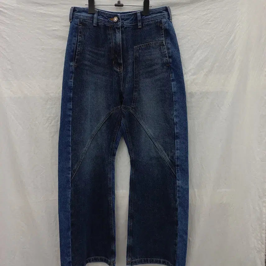 [BUNJANG] SJYP Contrast Oval Denim Pants (M, Waist 30) / SJYP 컨트라스트 오벌 데님 팬츠 M 허리30