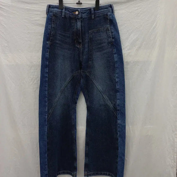 [BUNJANG] SJYP Contrast Oval Denim Pants (M, Waist 30) / SJYP 컨트라스트 오벌 데님 팬츠 M 허리30