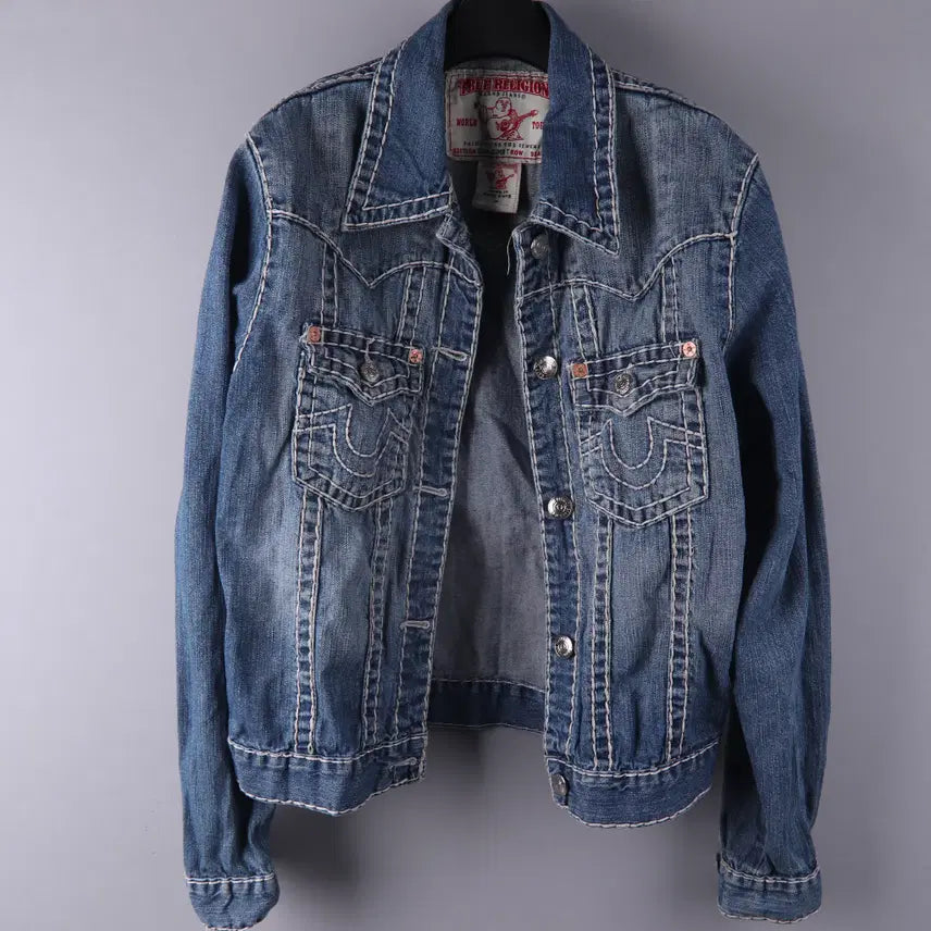 [BUNJANG] True Religion Jimmy Super T Denim Jacket (M) / (여성) 트루릴리젼 JIMMY SUPER T 데님 자켓 (M)