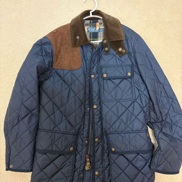 [BUNJANG] Polo Ralph Lauren Navy Quilted Jacket M / 폴로 랄프로렌 네이비 퀼팅 자켓 M
