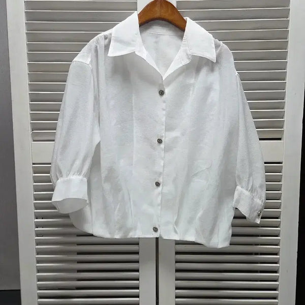 [BUNJANG] Le Blanc Feutre See-through Shacket / 르블랑페이우 시스루 셔켓