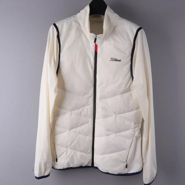 [BUNJANG] Titleist Women's Golf Padded Zip-Up Jacket Ivory L / (여성) 타이틀리스트 골프 패딩 집업 아이보리 (L)