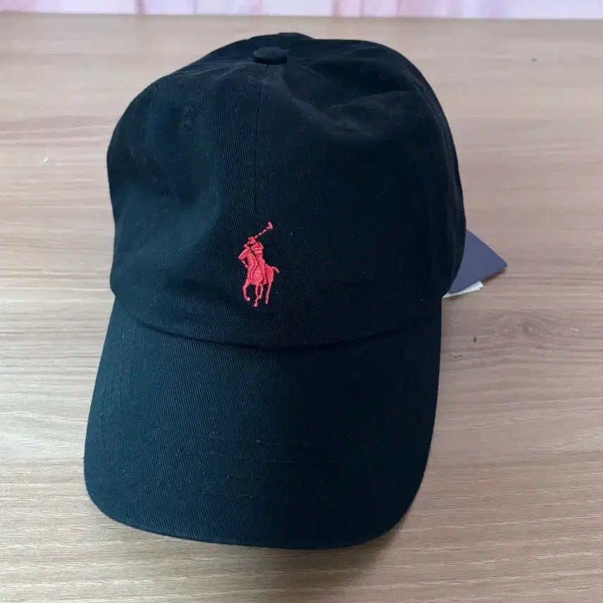 [BUNJANG] Polo Ralph Lauren Cotton Cap Black/Red / 폴로 랄프로렌 볼캡 블랙/레드 새상품