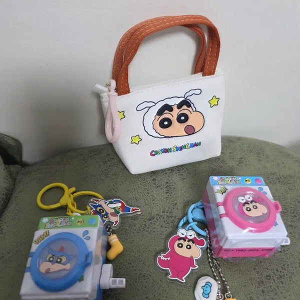 [BUNJANG] Crayon Shin-chan Washing Machine Keychain / 크레용 신짱 세탁기 장난감 키링
