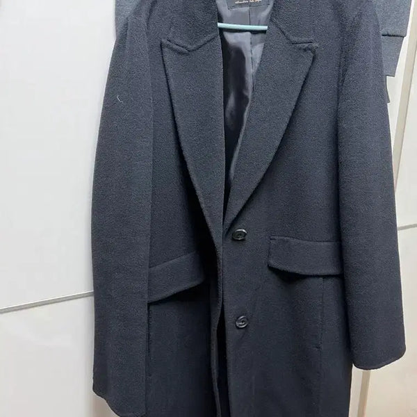 [BUNJANG] SI. STUDIO Wool Coat Black Size 66 / SI. STUDIO 모직 코트 블랙 66