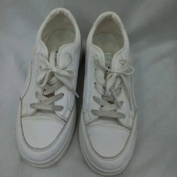 [BUNJANG] White Platform Sneakers / 깔끔한 화이트 통굽 스니커즈 235 굽4