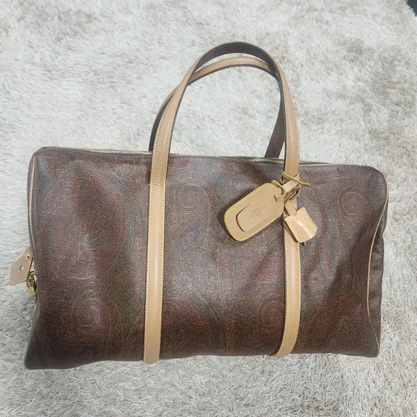 [BUNJANG] Etro Paisley Boston Bag / (빈티지박스)에트로 정품 페이즐리  보스턴백