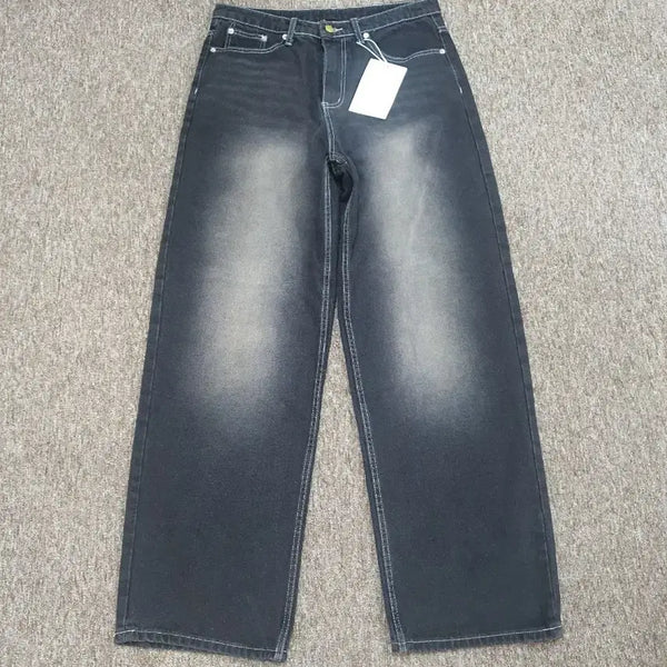 [BUNJANG] Trillion Washed Wide Denim Pants XL / 새상품) 트릴리온 워싱 와이드 데님 팬츠 XL