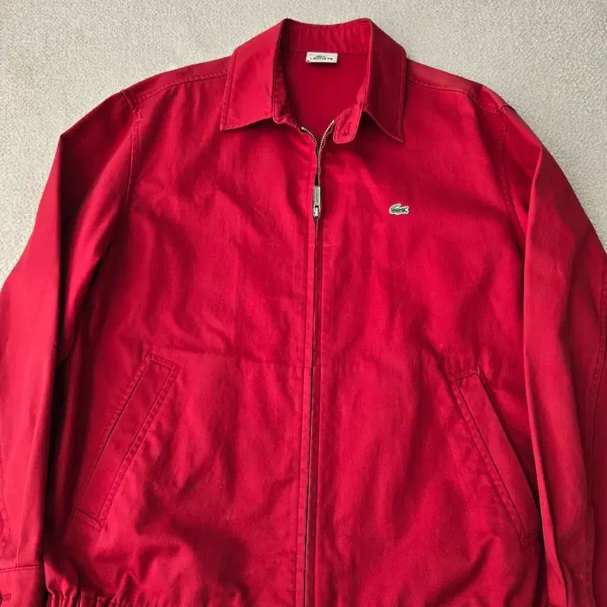 [BUNJANG] Lacoste Red Zip-Up Jacket Size 100 / 라코스테 레드 집업 자켓 100