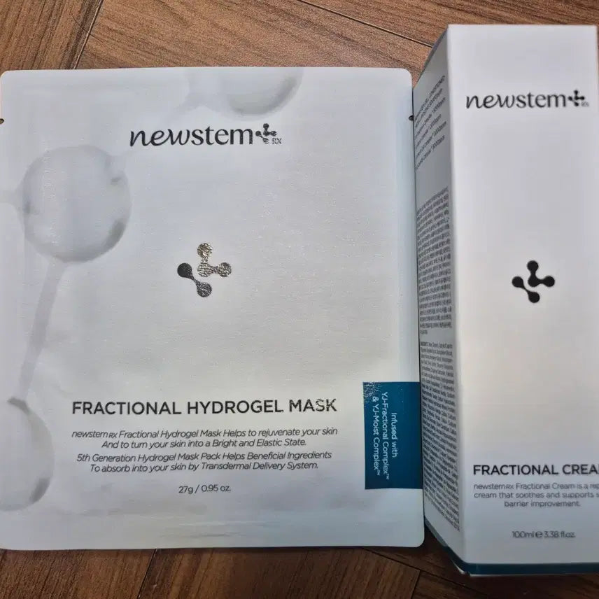 [BUNJANG] Newstem RX Fractional Cream 100ml + Hydrogel Mask Set / 뉴스템 뉴스템 알엑스 프락셔널 크림 100ml+ 마스크팩